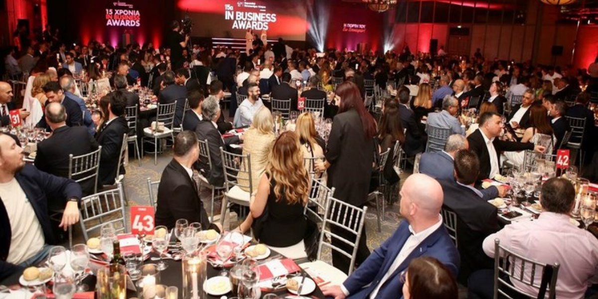 Η λαμπερή βραδιά των 15ων IN Business Awards