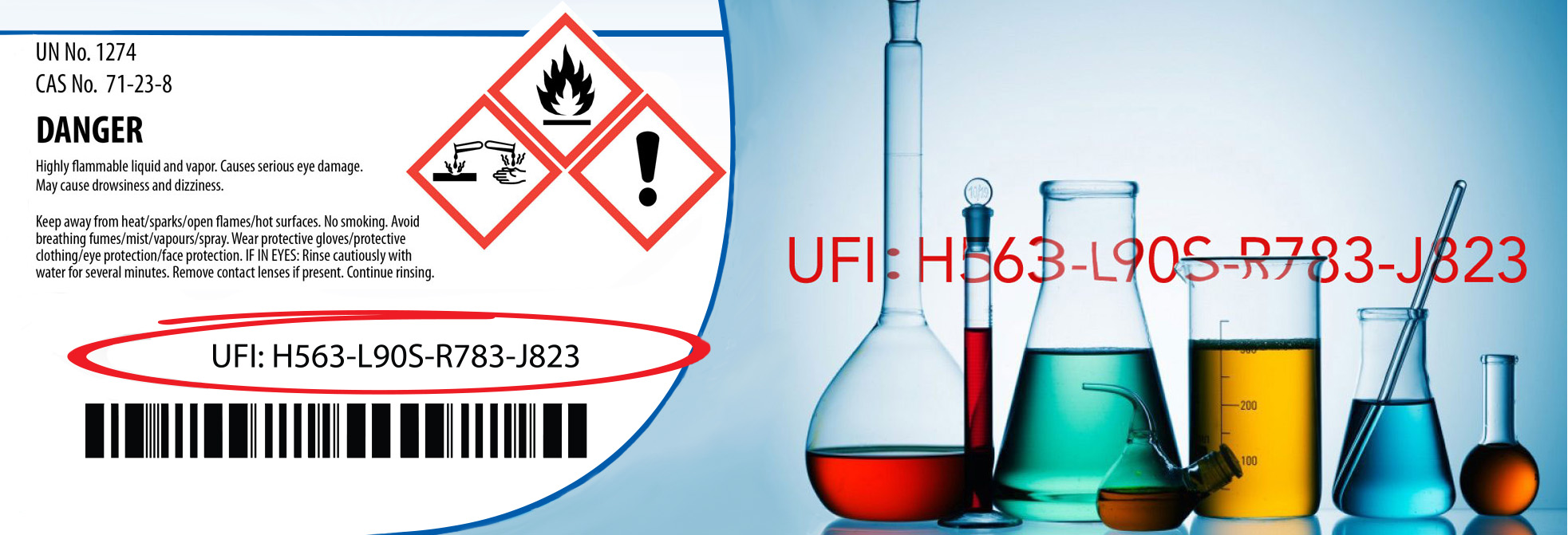 Κωδικός UFI στις ετικέτες των χημικών προϊόντων από 01/01/2025